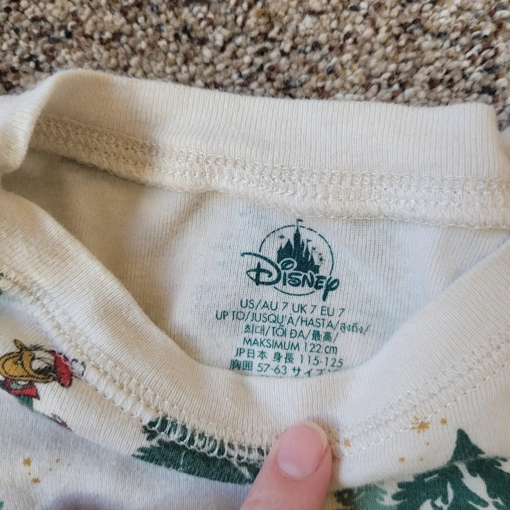 Disney Mickey Mouse Holiday Christmas Pajamas Size 7